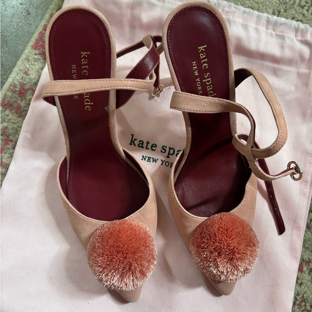 Kate Spade Amour Pom Pumps